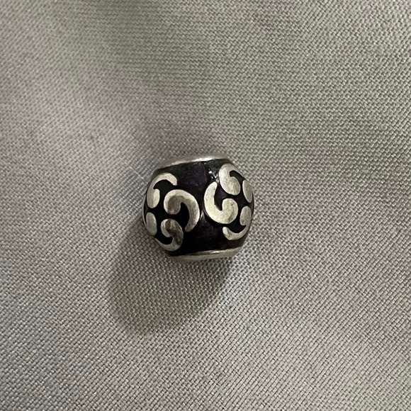 PANDORA Purple Zen Sterling Silver Charm - Picture 1 of 2